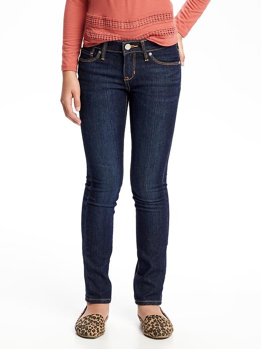 View large product image 1 of 3. Dark-Wash Skinny Jeans for Girls