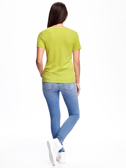 Image number 2 showing, Relaxed V-neck Tee for Women