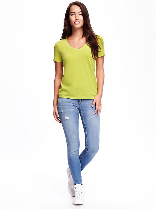 Image number 3 showing, Relaxed V-neck Tee for Women