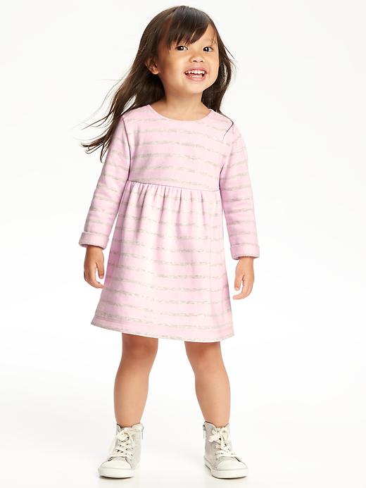 View large product image 1 of 2. Bow-Back Fleece Dress for Toddler