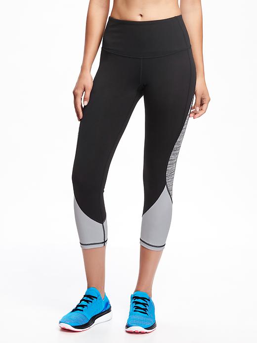 View large product image 1 of 1. Go-Dry Cool High-Rise Compression Crops for Women