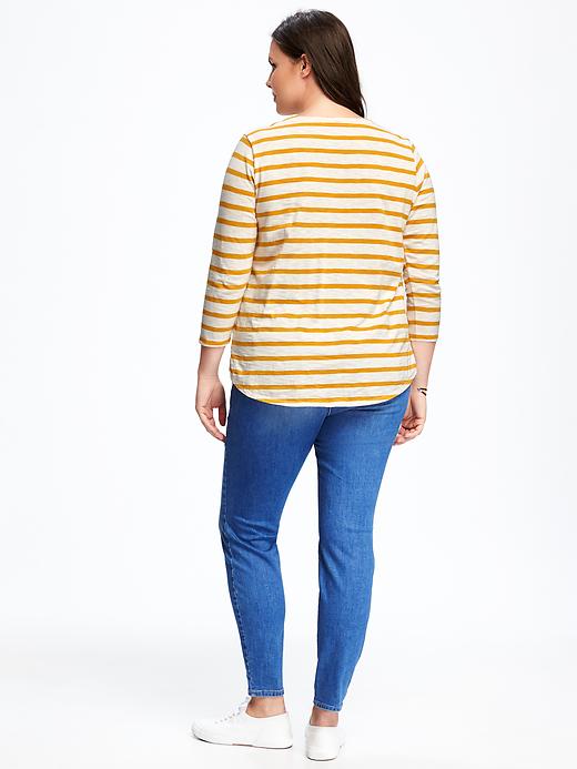 Image number 2 showing, Relaxed Plus-Size Lace-Up Top