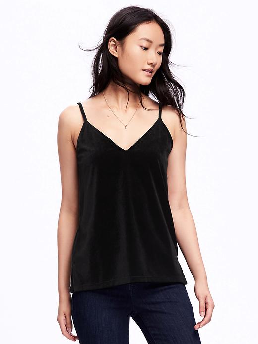 View large product image 1 of 1. Relaxed Velvet Cami for Women