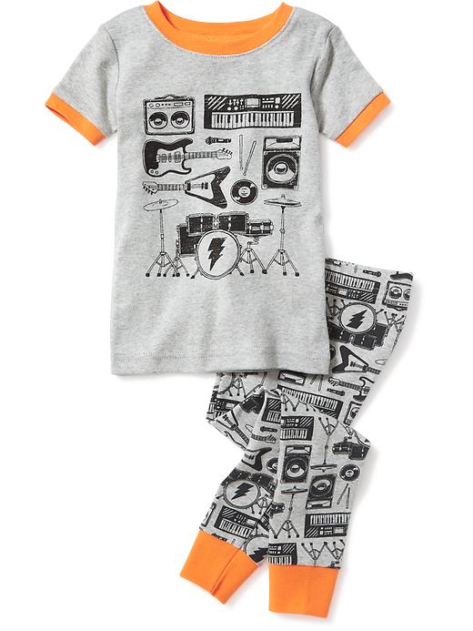 View large product image 1 of 1. 2-Piece Music Graphic Sleep Set For Toddler & Baby