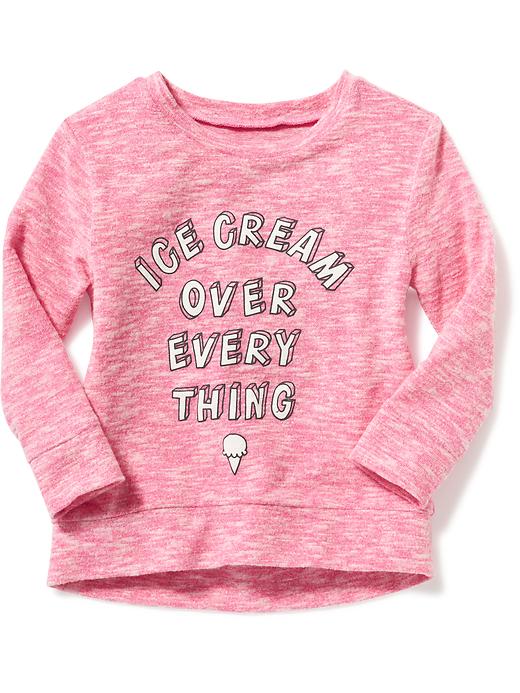View large product image 1 of 1. "Ice Cream Over Every Thing" Sweatshirt for Toddler Girls