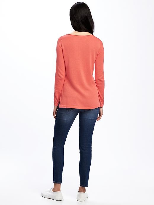 Image number 2 showing, Classic Crew-Neck Pullover for Women