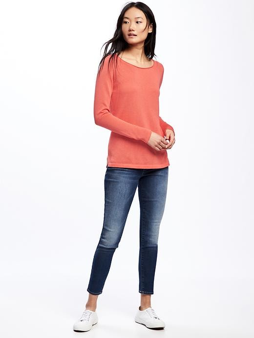 Image number 3 showing, Classic Crew-Neck Pullover for Women