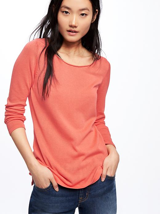 Image number 4 showing, Classic Crew-Neck Pullover for Women