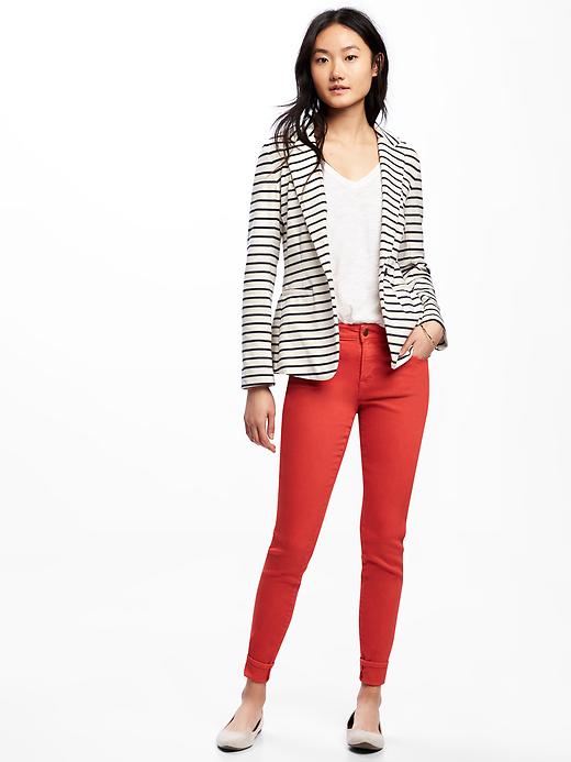 Image number 3 showing, Single-Button Jersey-Knit Blazer for Women