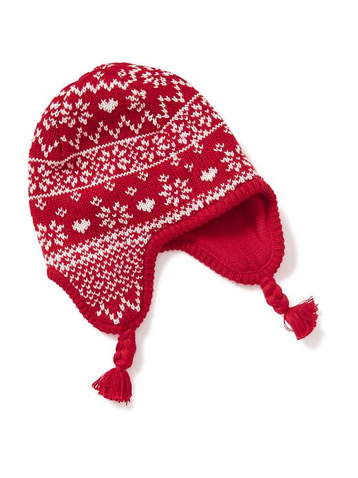 View large product image 1 of 1. Fair Isle Sweater-Knit Beanie for Baby