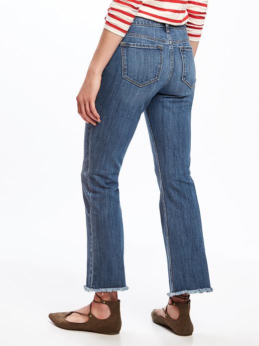 View large product image 2 of 3. Cropped Flare Ankle Jeans for Women