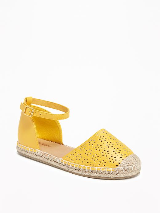 View large product image 1 of 1. Perforated Espadrilles for Girls