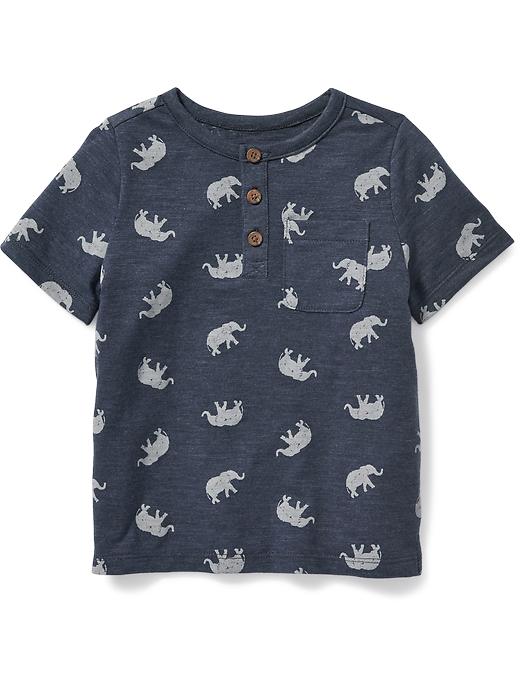 View large product image 1 of 1. Printed Hi-Lo Henley for Toddler
