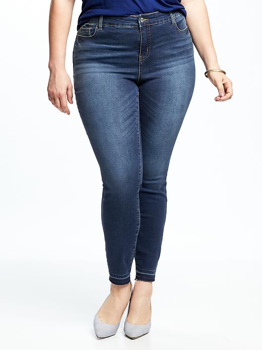 View large product image 1 of 2. Smooth & Slim High-Rise Plus-Size Rockstar Jeans