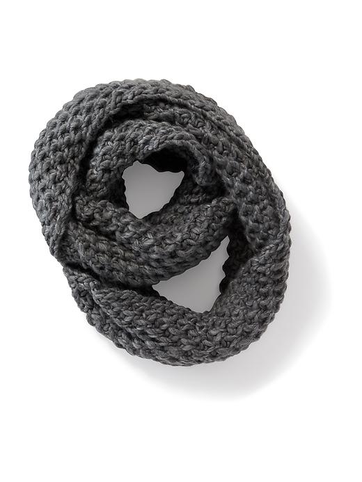 View large product image 2 of 2. Honeycomb-Knit Infinity Scarf for Women