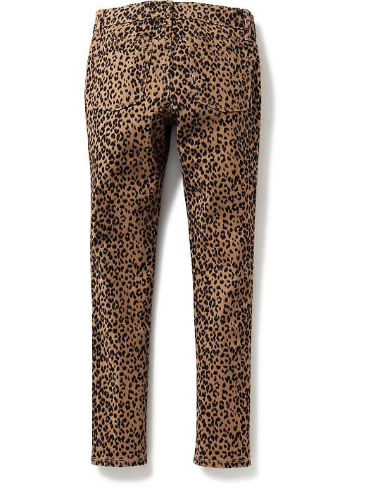 View large product image 2 of 2. Cheetah-Print Jeggings for Girls