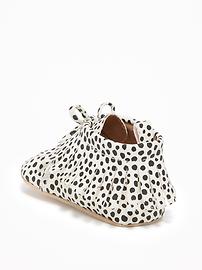 View large product image 3 of 4. Polka-Dot Fringe Booties for Baby