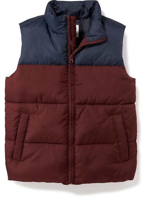 View large product image 1 of 1. Frost-Free Quilted Vest For Boys