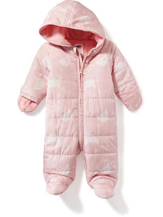View large product image 1 of 1. Hooded Snowsuit for Baby