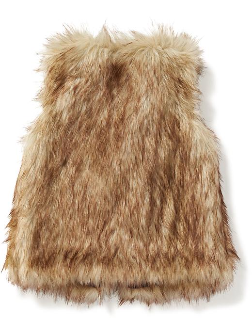 View large product image 2 of 3. Faux-Fur Vest for Girls