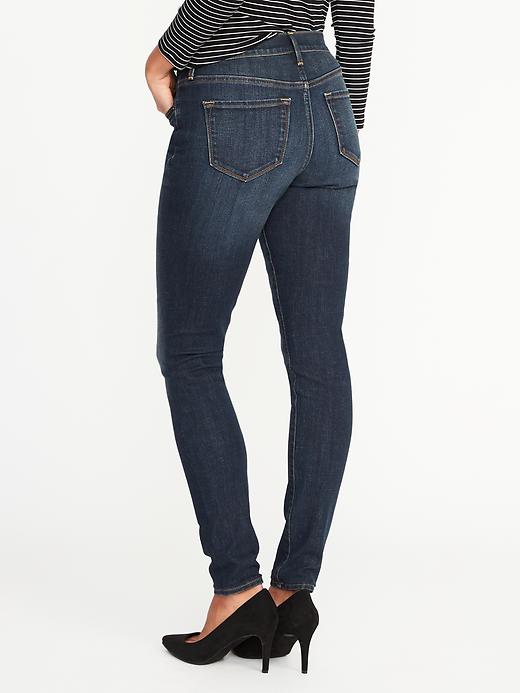 View large product image 2 of 3. Mid-Rise Curvy Skinny Jeans for Women