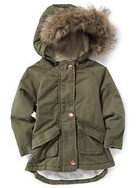View large product image 4 of 4. Hooded Field Jacket for Toddler Girls