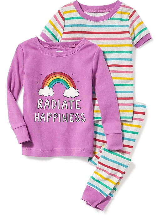 View large product image 1 of 1. "Radiate Happiness" 3-Piece Sleep Set for Toddler & Baby