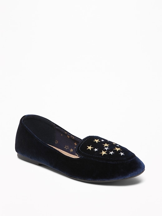 womens velvet loafers
