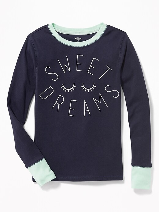 View large product image 1 of 1. Graphic Sleep Tee for Girls