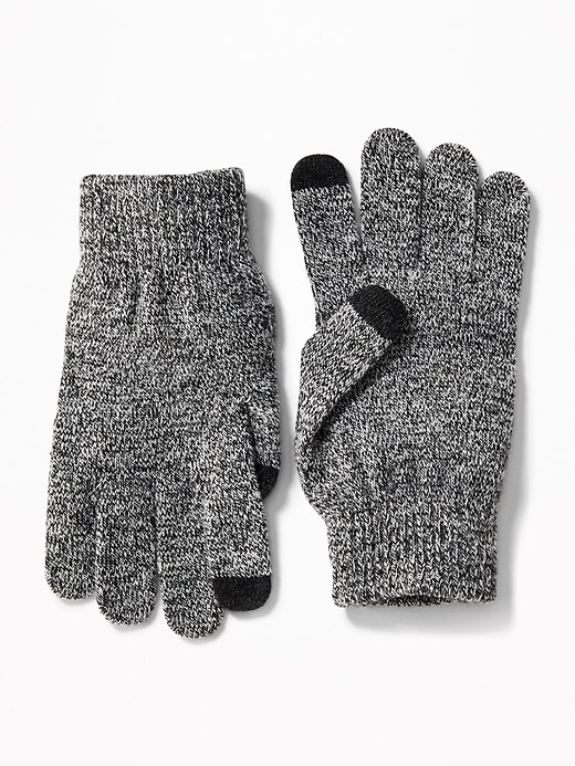 View large product image 1 of 1. Sweater-Knit Tech-Tip Gloves For Boys