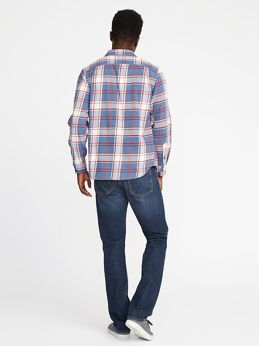 Image number 2 showing, Plaid Flannel Shirt Jacket for Men