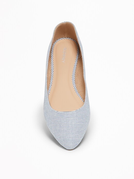 Image number 3 showing, Printed Pointy-Toe Ballet Flats for Women