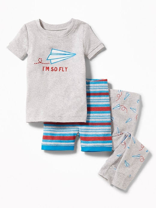 View large product image 1 of 1. 3-Piece "I'm So Fly" Graphic Sleep Set for Toddler & Baby
