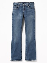 View large product image 3 of 3. Medium-Wash Boot-Cut Jeans for Girls
