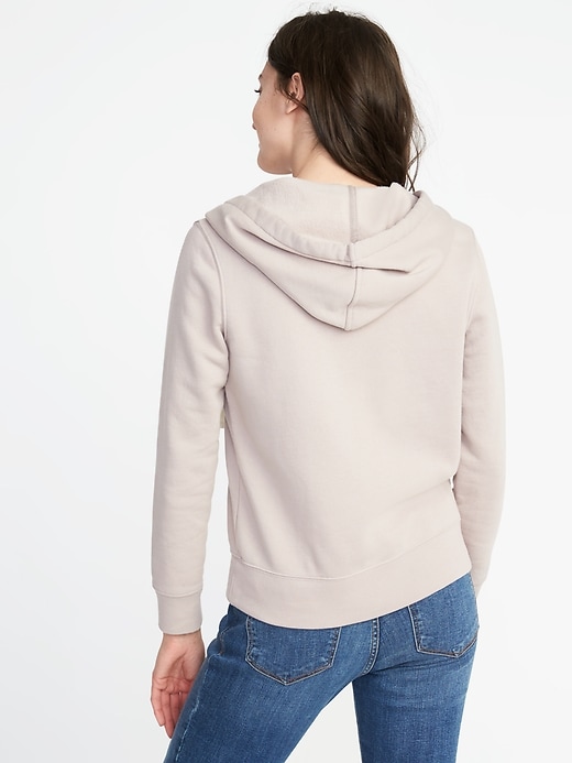 Image number 2 showing, Relaxed Zip-Front Hoodie for Women