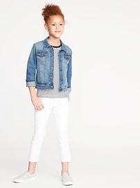 View large product image 4 of 4. Medium-Wash Jean Jacket For Girls
