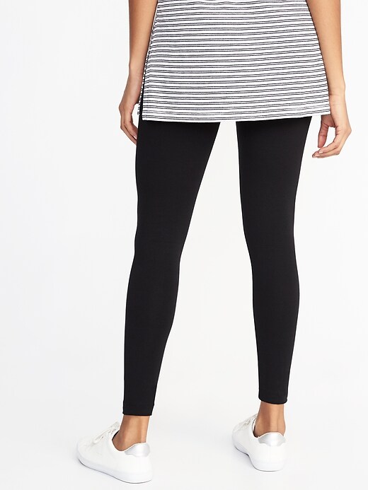 View large product image 2 of 3. Mid-Rise Jersey Leggings For Women