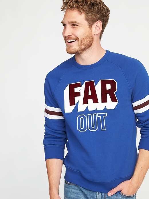Image number 1 showing, "Far Out" Graphic Sweatshirt