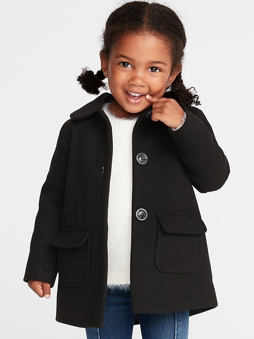 View large product image 1 of 4. Peacoat for Toddler Girls