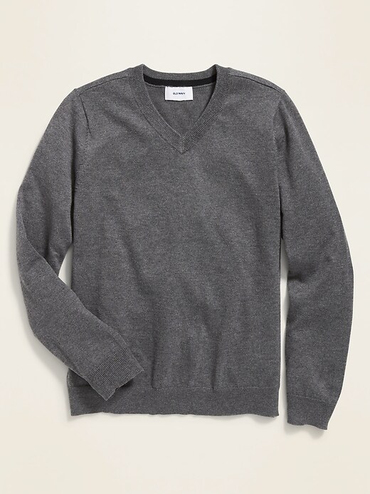 View large product image 1 of 1. Uniform V-Neck Sweater for Boys