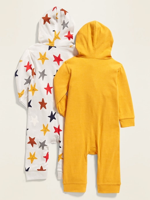 View large product image 2 of 2. Hooded Henley One-Piece 2-Pack for Baby