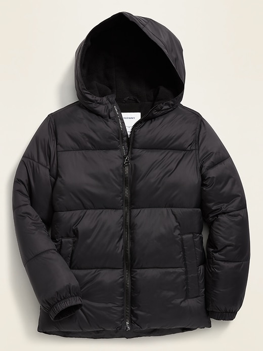 View large product image 1 of 3. Frost-Free Hooded Puffer Jacket For Boys