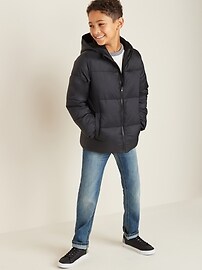 View large product image 3 of 3. Frost-Free Hooded Puffer Jacket For Boys