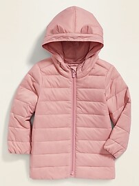 View large product image 5 of 5. Packable Quilted Nylon Puffer Jacket for Toddler Girls
