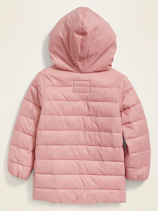 View large product image 2 of 5. Packable Quilted Nylon Puffer Jacket for Toddler Girls