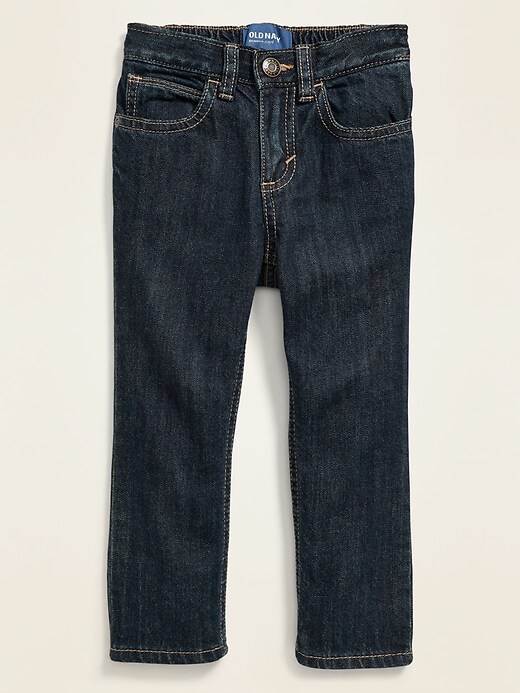 View large product image 1 of 3. Dark-Wash Skinny Jeans for Toddler Boys