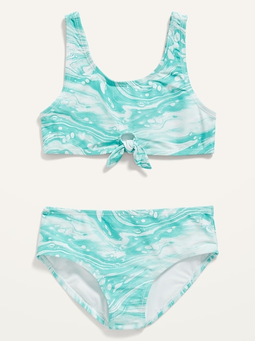 Old Navy Tie Front Bikini Swim Set For Girls