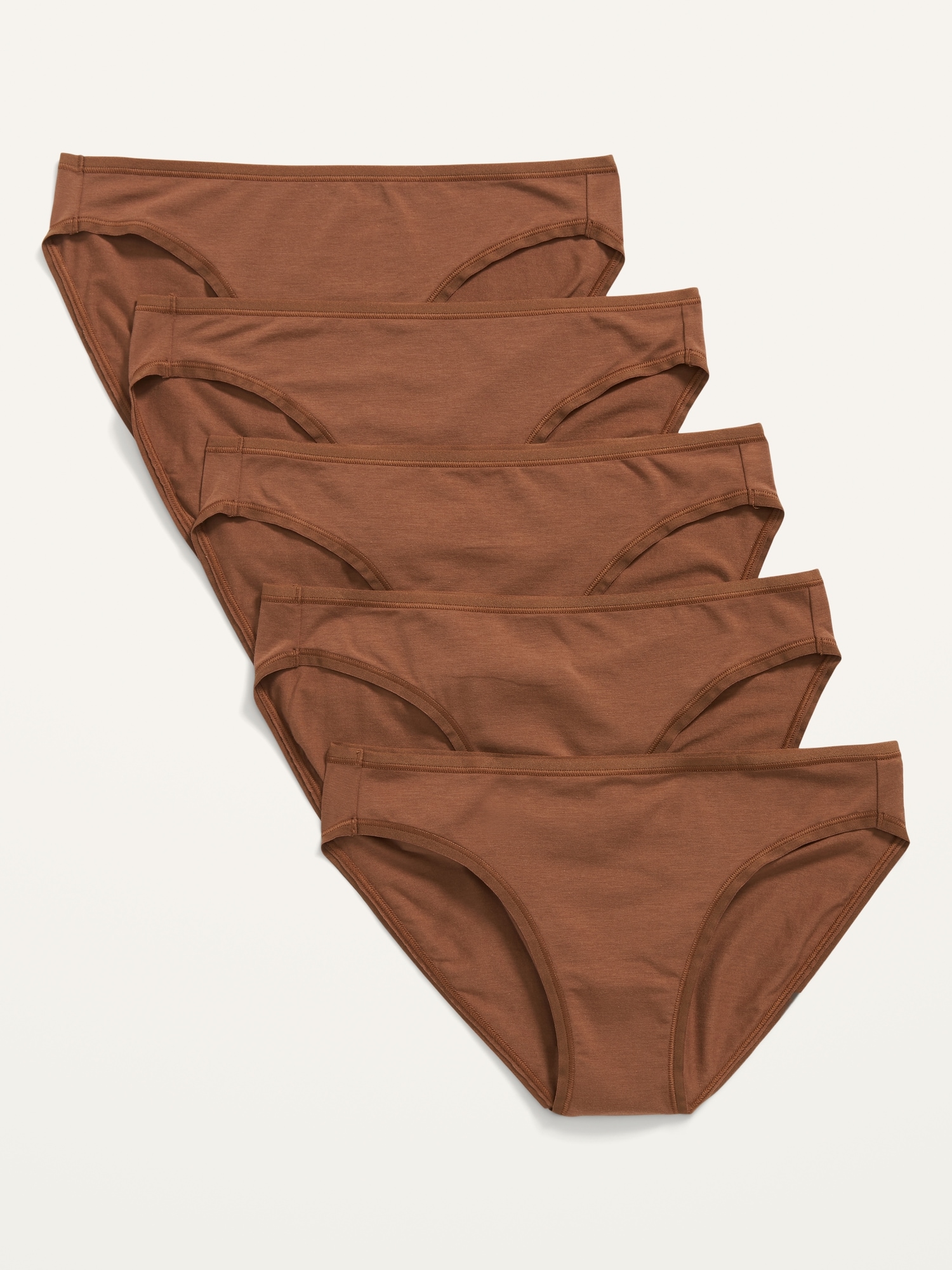 Mid Rise Supima Cotton Blend Bikini Underwear Pack Old Navy