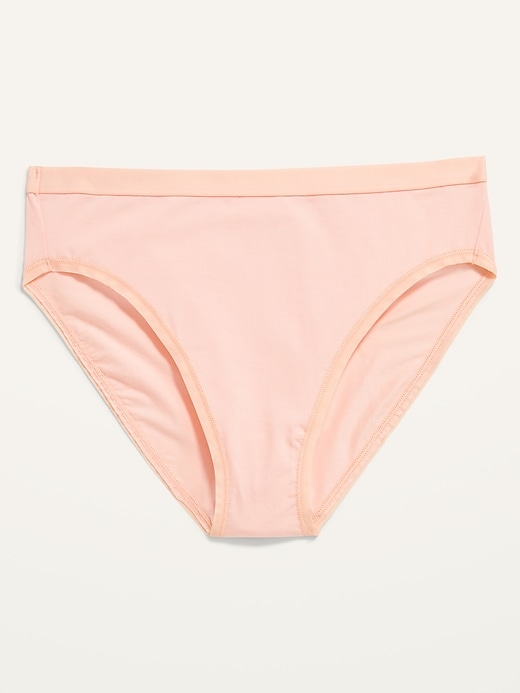 High Waisted Supima Cotton Blend Bikini Underwear Old Navy