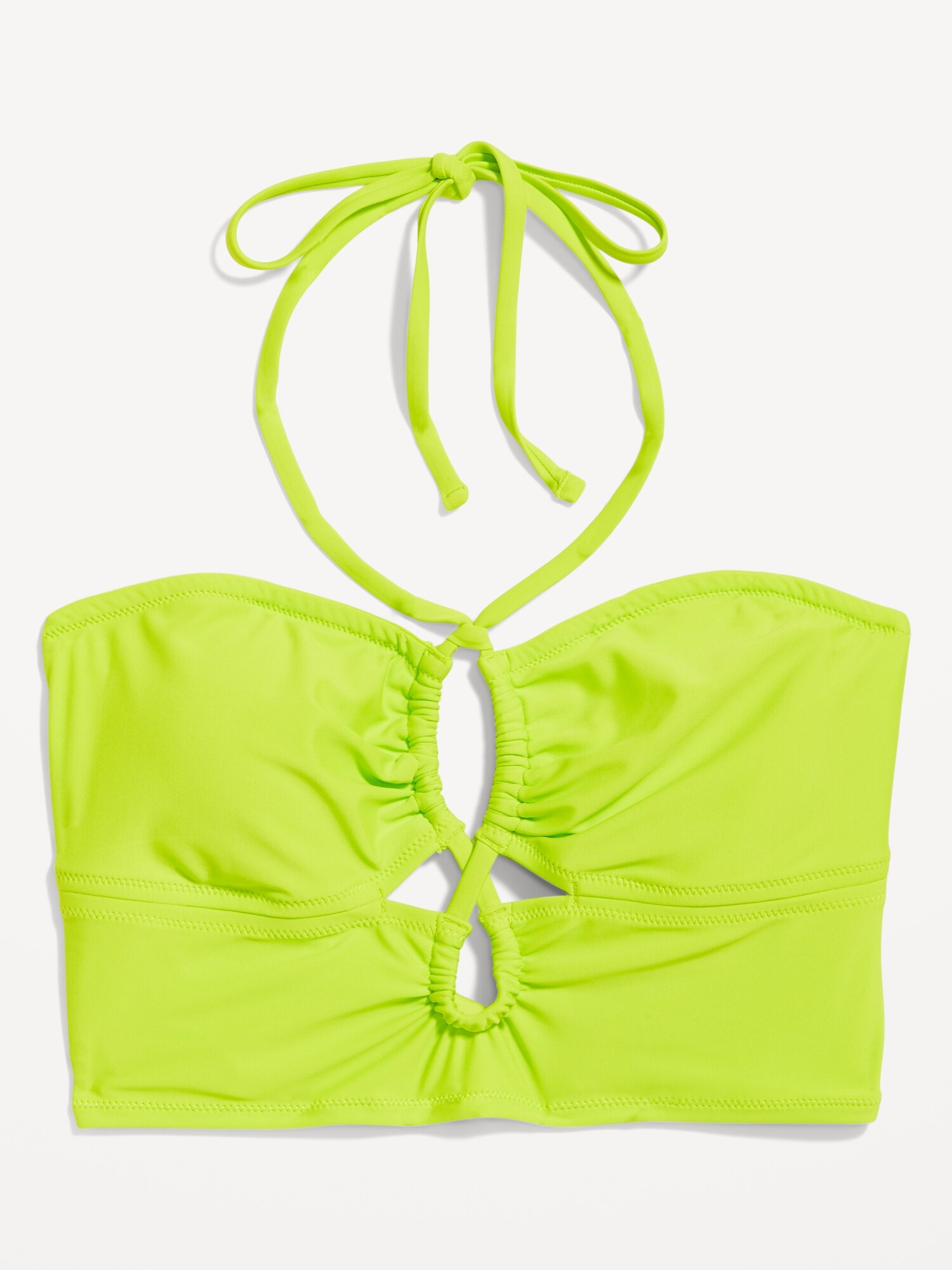 Haut De Bikini Long Trois Quarts D Coupe Et Encolure Bain De Soleil